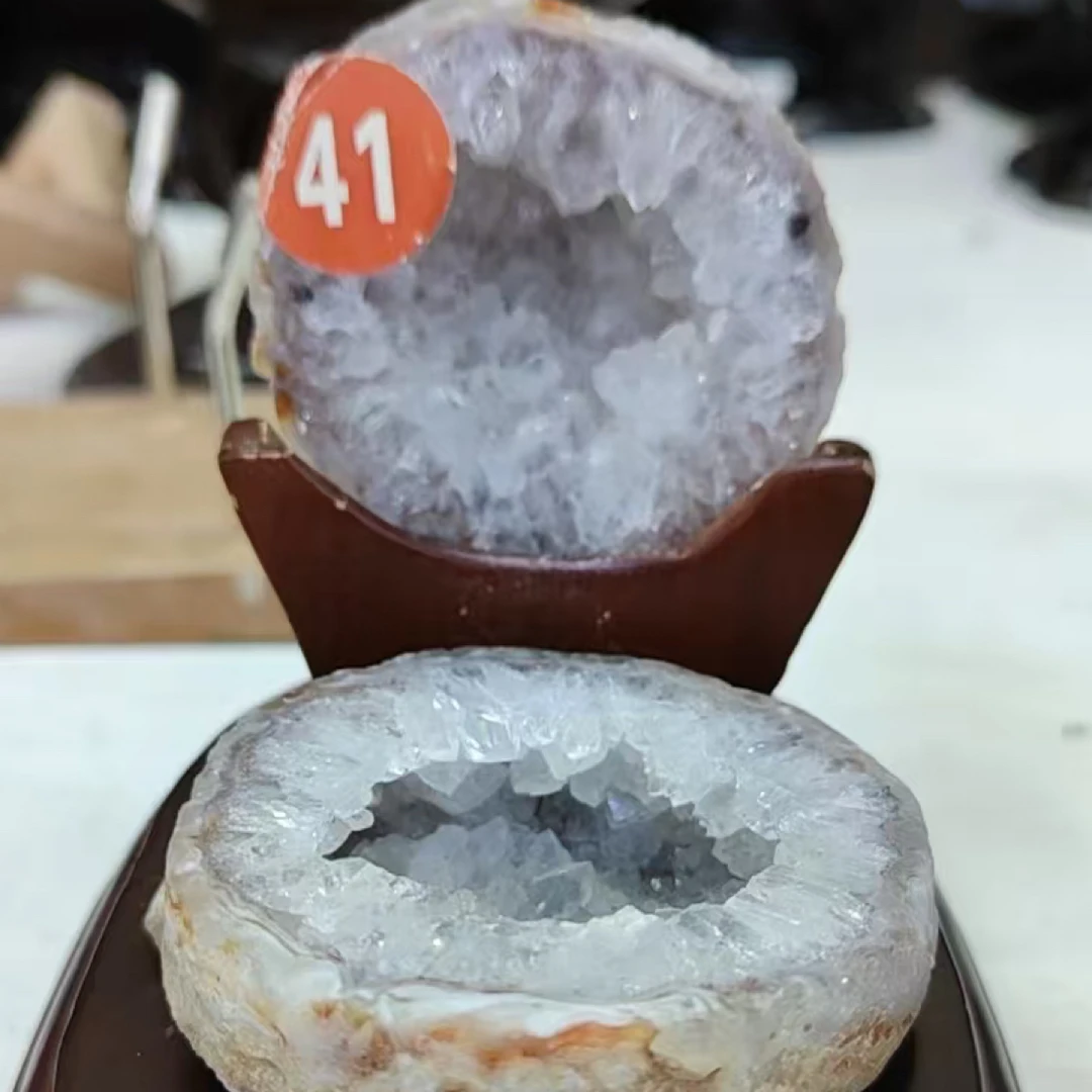 恐龙蛋紫水晶原石摆件家居