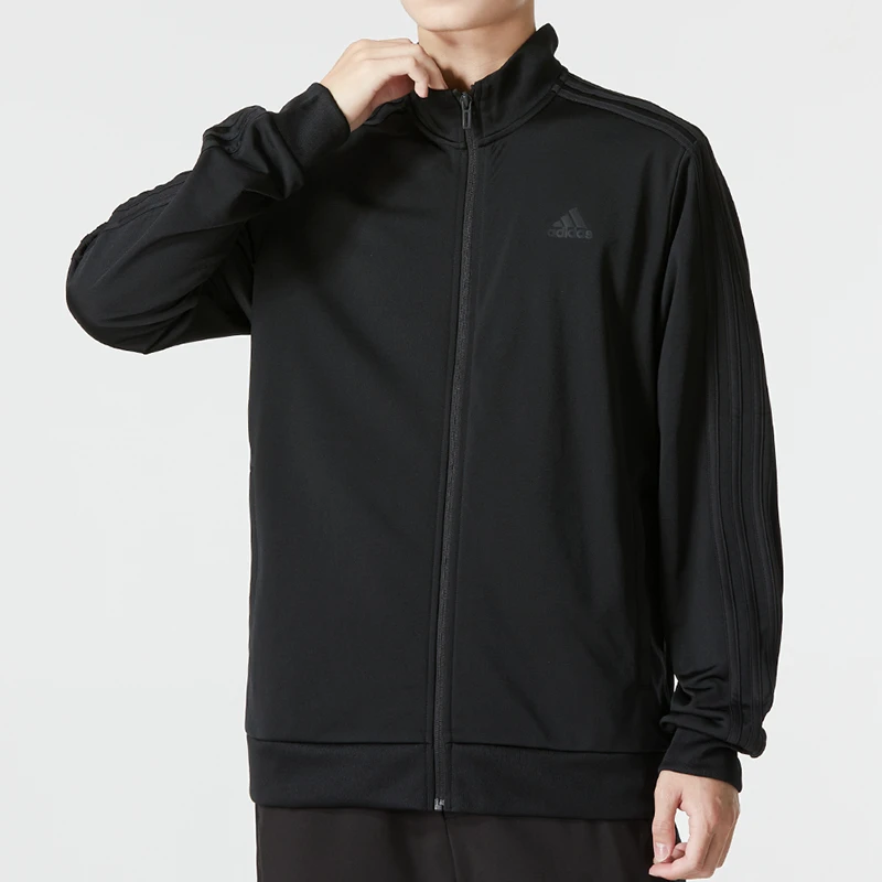 Adidas阿迪达斯外套男秋冬新款针织立领防风运动服休闲夹克H46101
