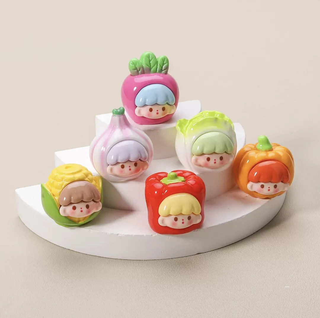 【九宫格+许愿+对对碰】蔬菜阿卓桌面摆件家用