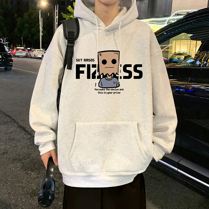 卫衣男秋冬季2025新款美式宽松休闲外套oversize高街男生潮牌上衣