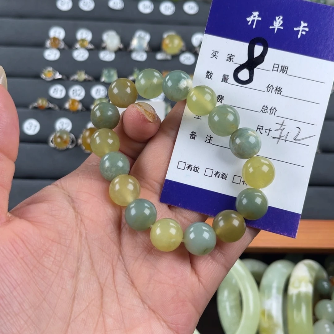 未镶嵌蛇纹石玉手串