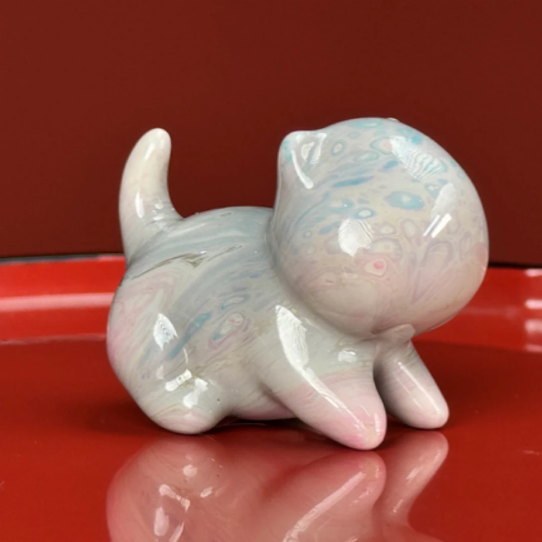 5公分 扑扑|蹦跶 非遗大漆猫