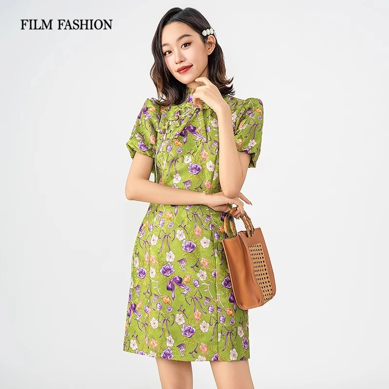 【芊芊专属】一电影一时装碎花连衣裙裙子高贵FFEL8111013