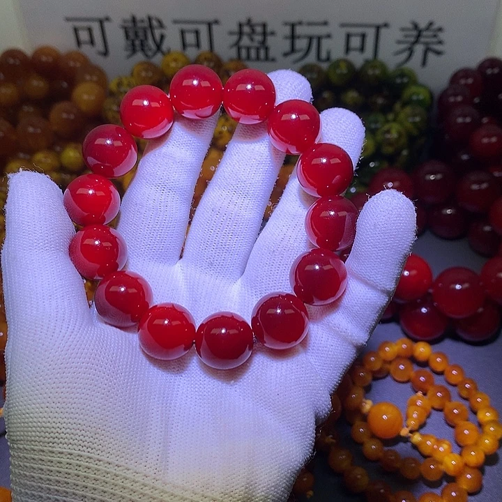 蓝***诵手串/手链松木1.6 帝王血龙木高冰透