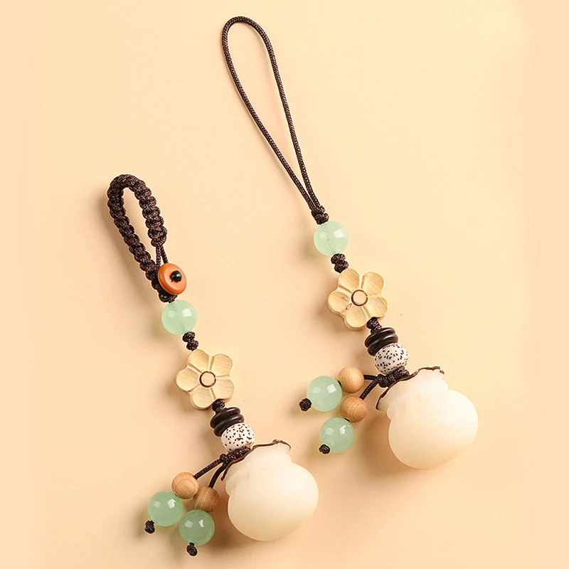 国风创意菩提钱袋手机链挂件男女情侣汽车钥匙扣招财纳福包包饰品