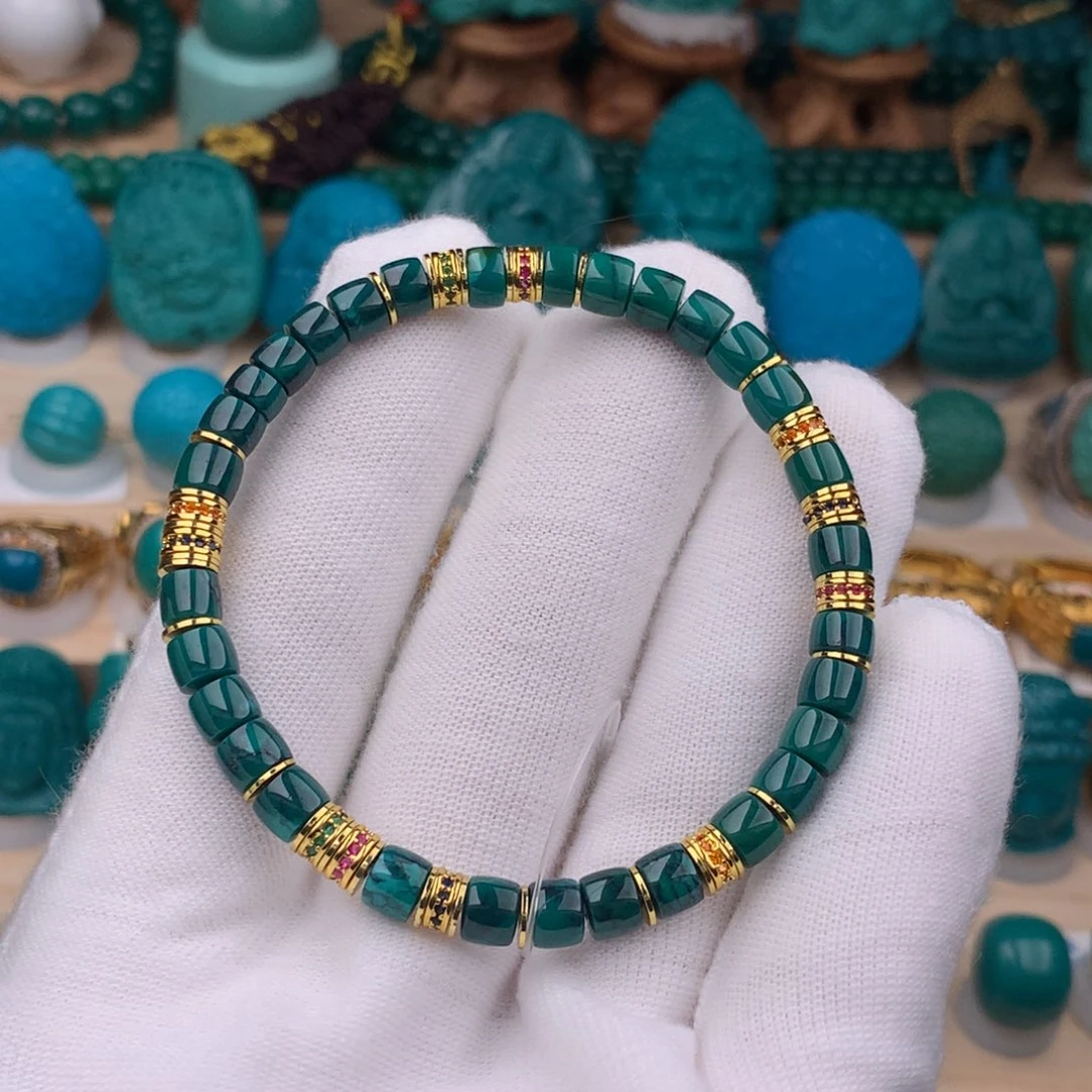 未镶嵌绿松石珠宝奇石5.3mm