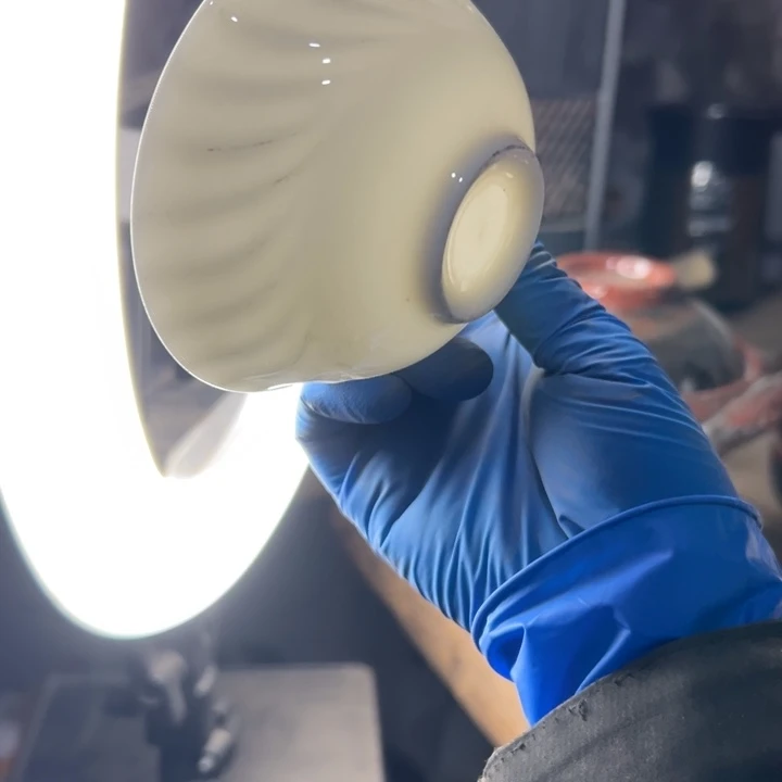 库存尾货浮雕骨瓷茶碗六个