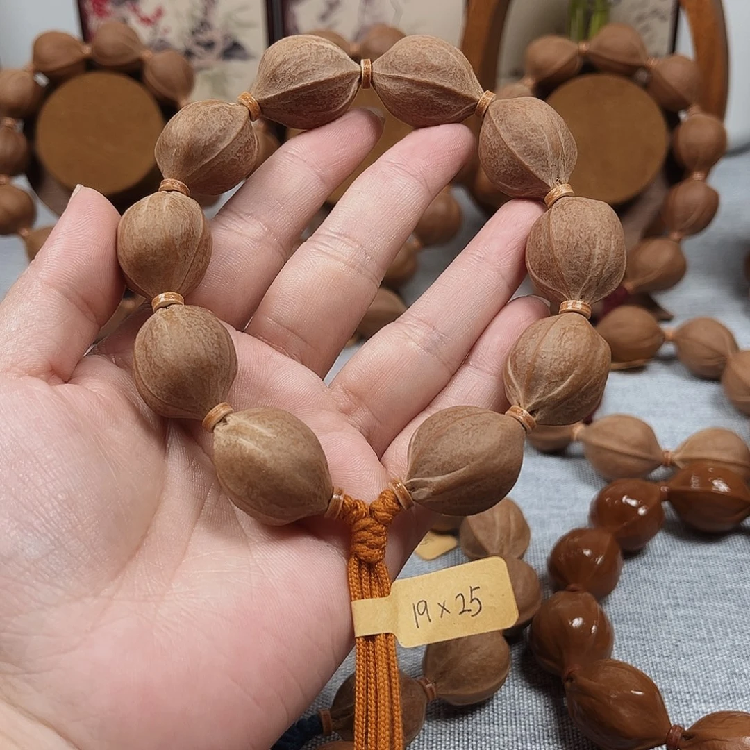 痴***风橄榄核手串梅林铁核19.25橄榄核