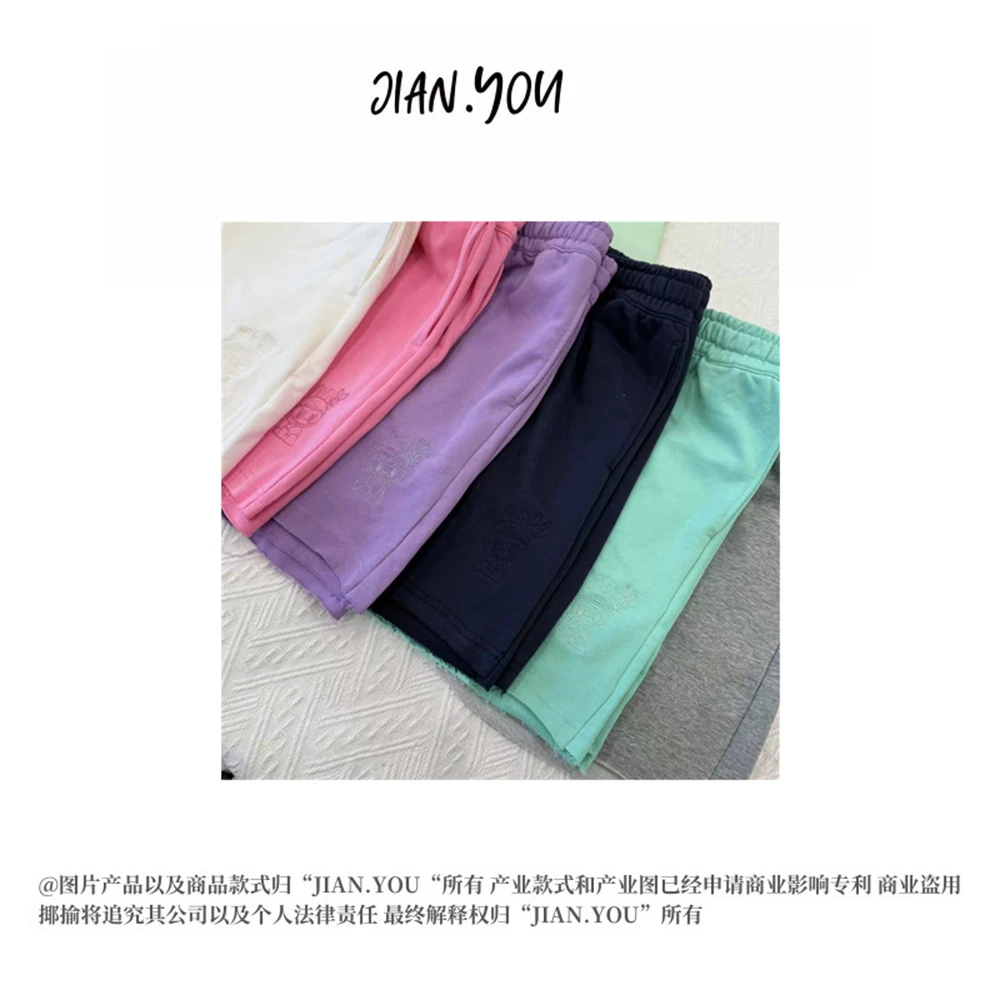 JIANYOU-[简约时尚]2025夏季新款女装百搭休闲卡通短裤R-606