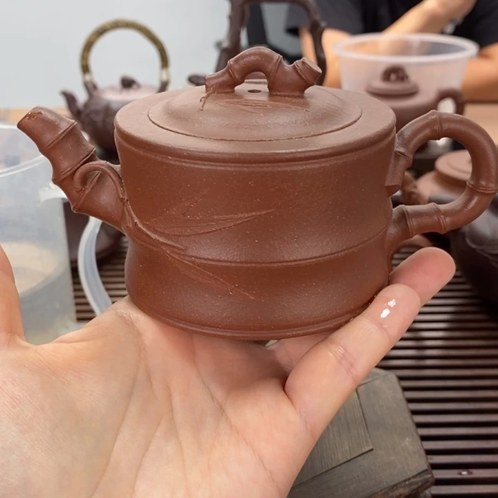 茶壶紫砂竹段降坡泥200毫升