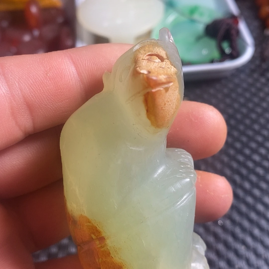 蛇纹石玉合金颈饰