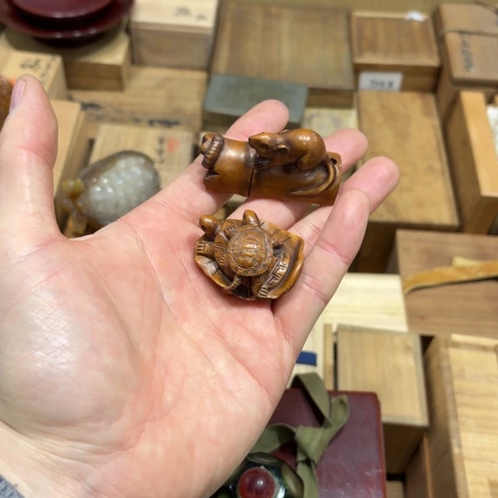 @***1黄杨木般若中古美术工艺品