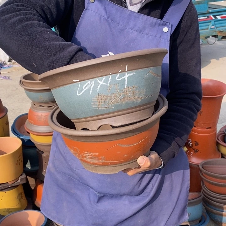 紫砂花盆紫砂花盆