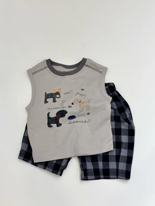 儿童韩版撞色背心