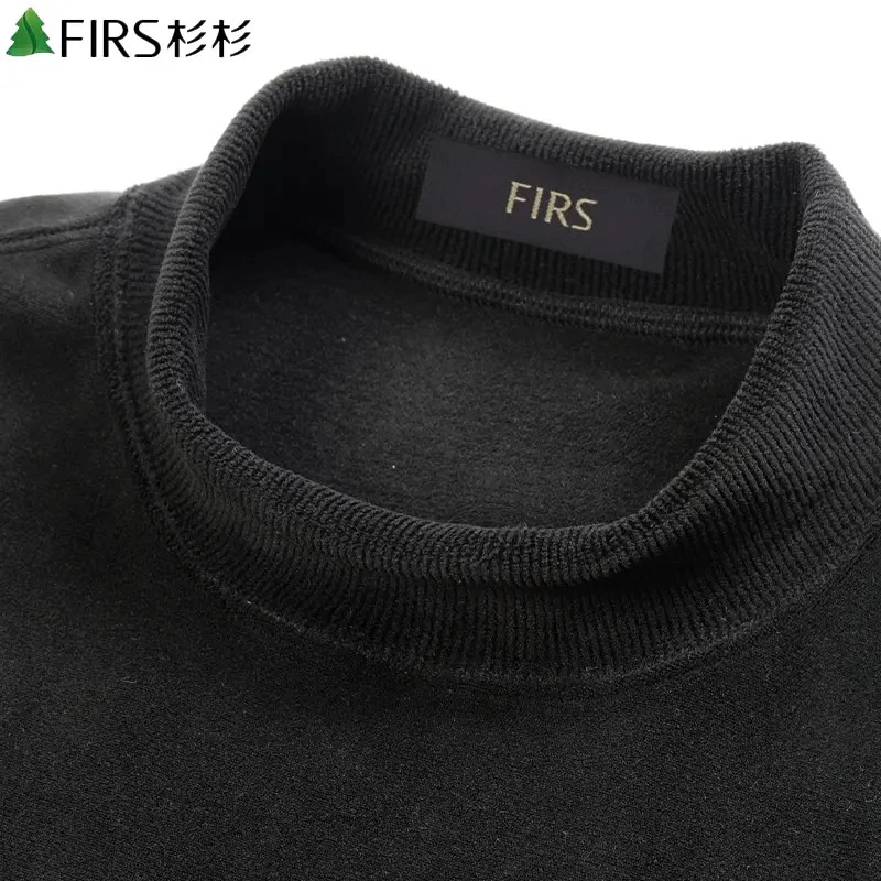 杉杉高级感男士秋冬季轻暖蓄热加绒加厚含绵羊毛套头长袖卫衣套头