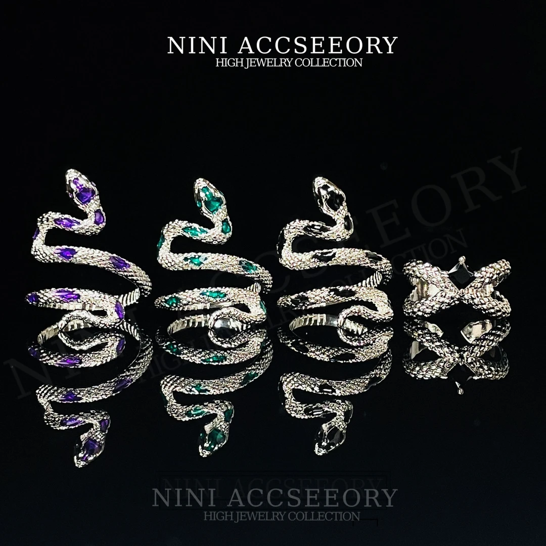 『涅槃重生』新国潮蛇年嘻哈ins拽酷辣妹2025春节食指戒指