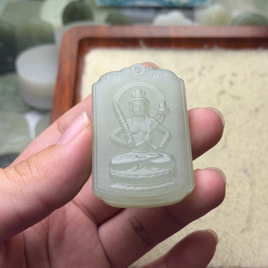 李****定制和田玉天然正品和田玉精抛光