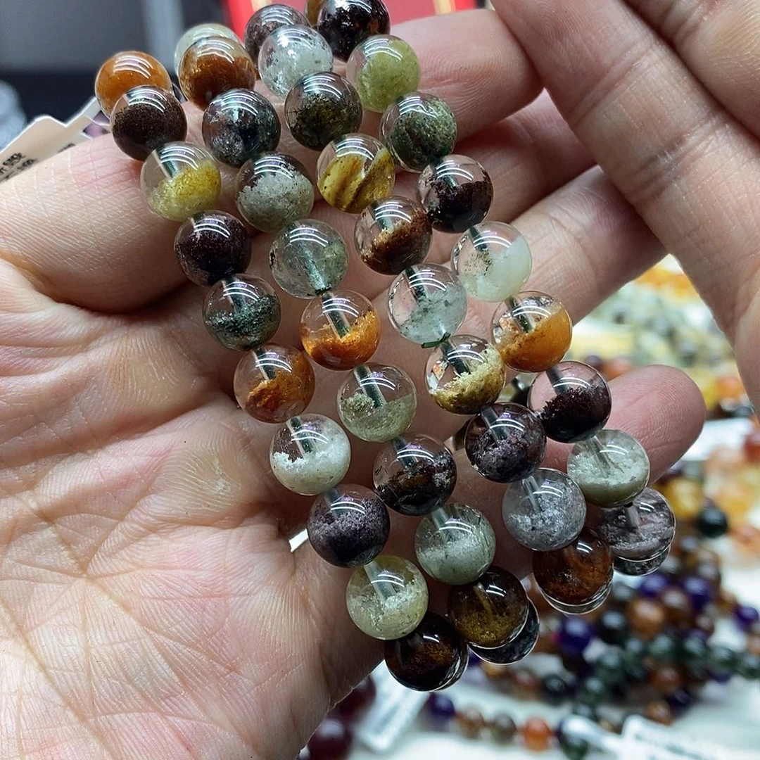 水晶手链未镶嵌多样性发货发一条