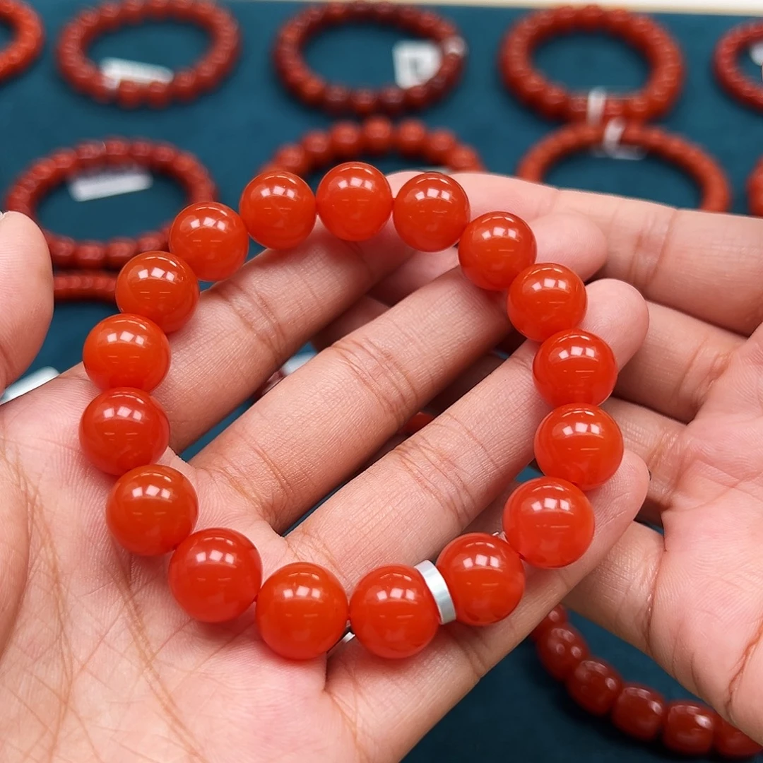 南红玛瑙未镶嵌手串保山南红12