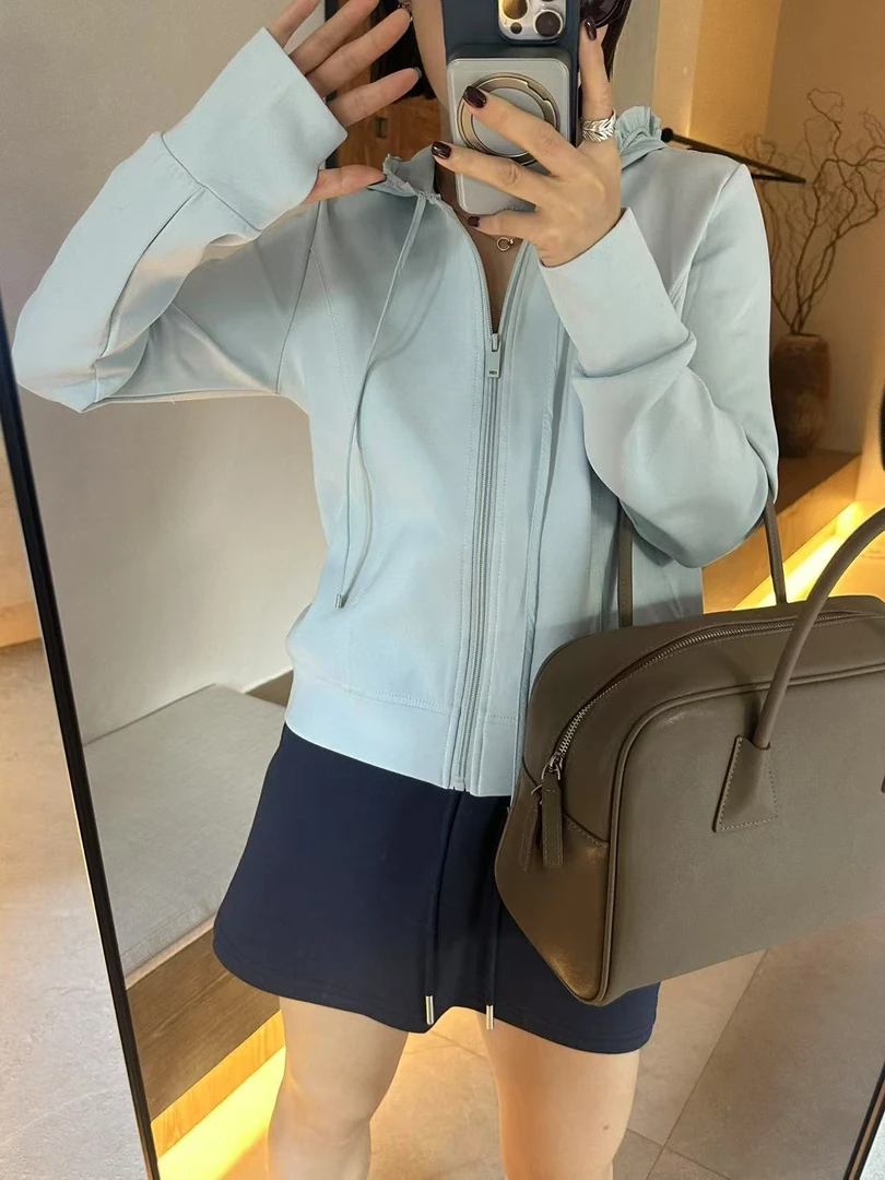 连帽抽绳卫衣外套9975