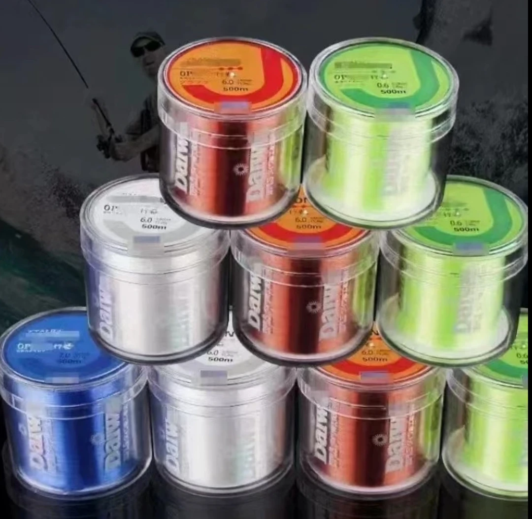 进口尼龙鱼线500米钓鱼主线子线透明耐磨海竿线