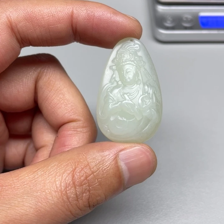 和田玉吊坠(不含链)未镶嵌勇**惧