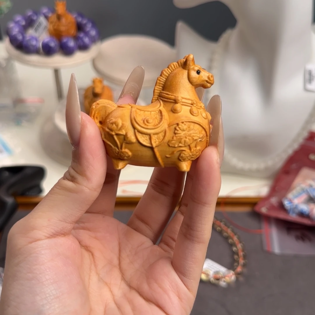 吊坠925银马马国风发一