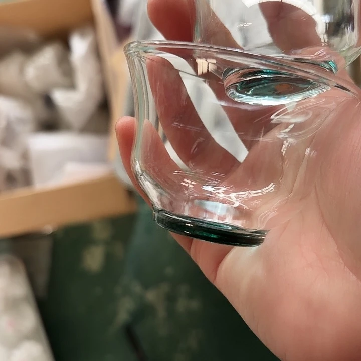 无盖款高硼硅玻璃清杯墨绿
