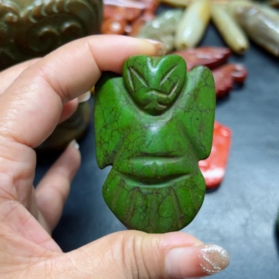 吊坠白玉菩提把件
