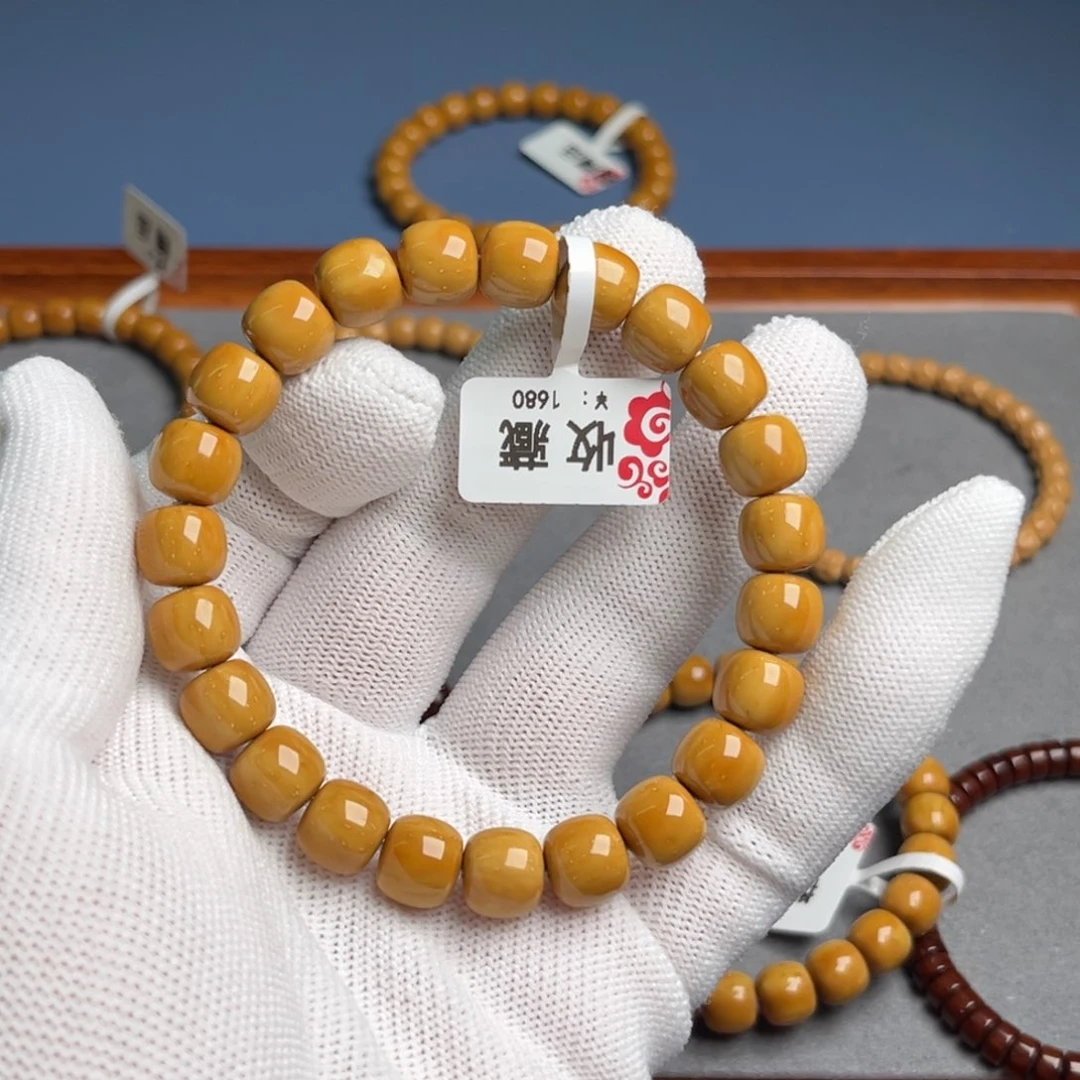 紫金鼠手串10尺收藏实心鼠