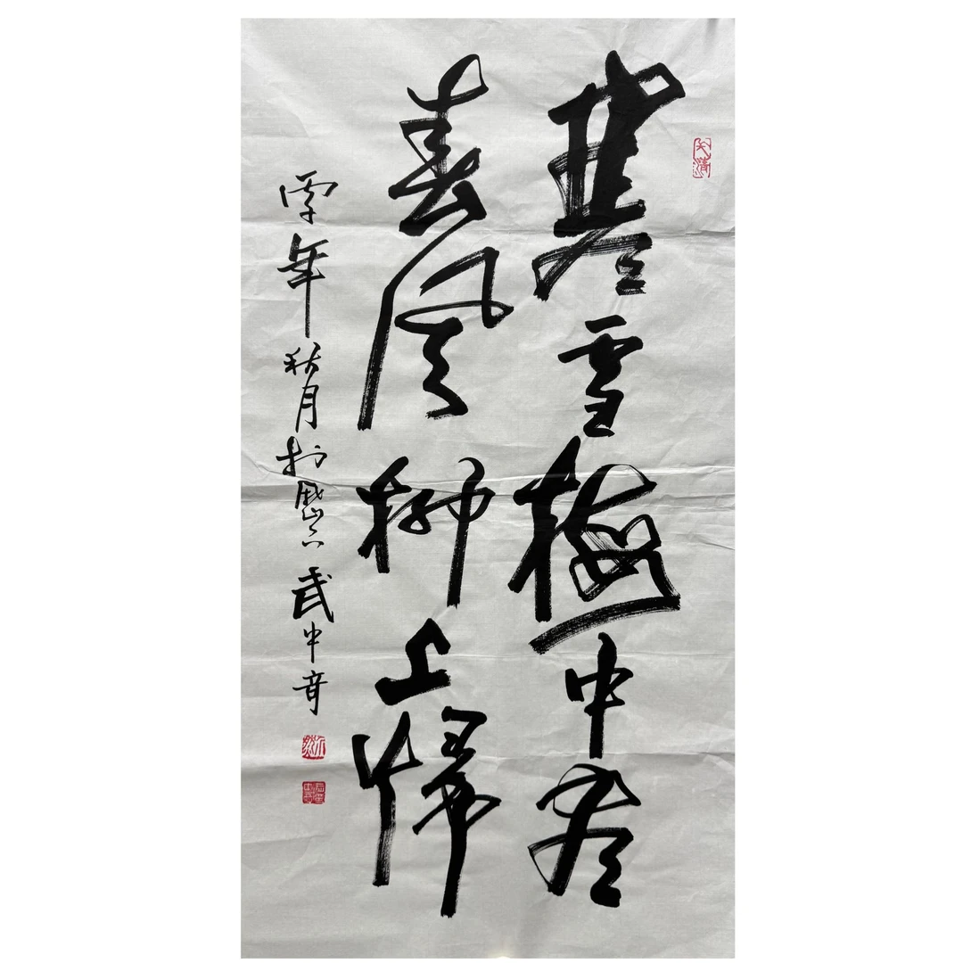 武中奇 款 书法画心 100X50 约4.5平尺