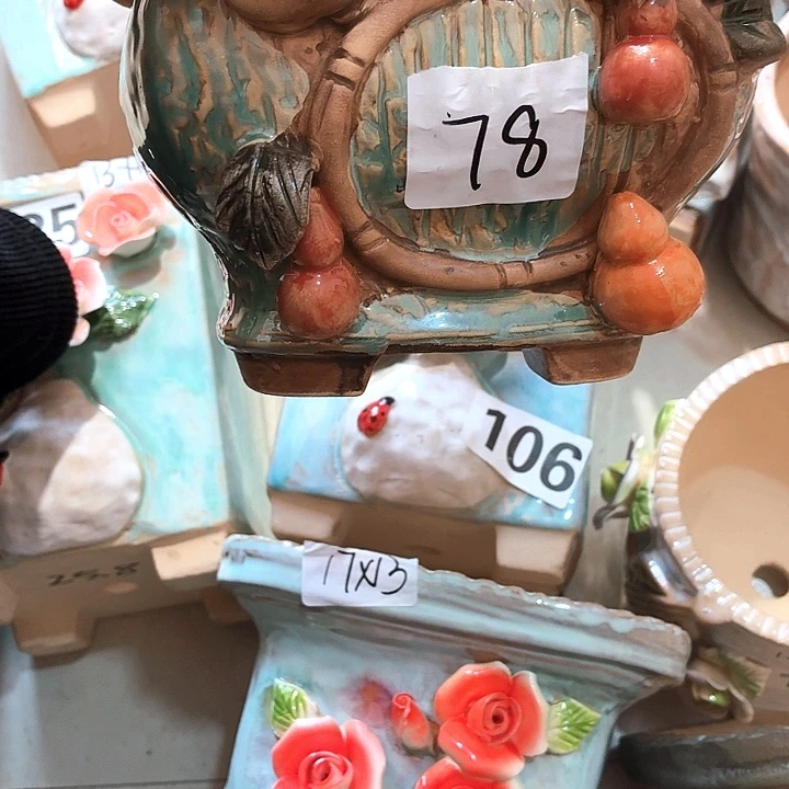 多肉花盆满15包邮