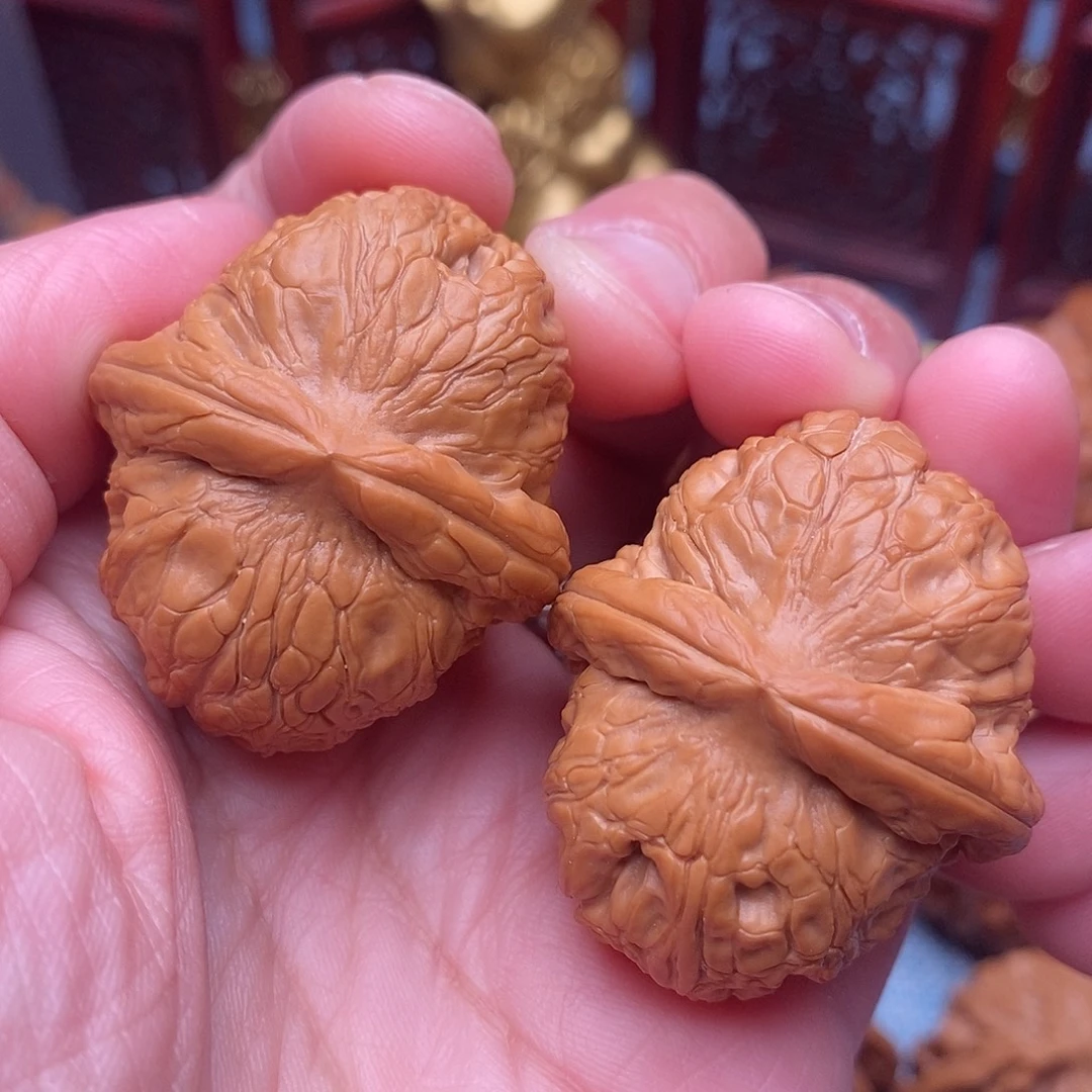 文玩核桃把件毕业全品元宝粗棱37.8尺