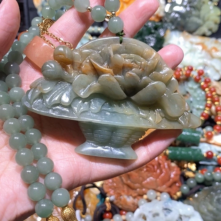 岫玉毛衣链未镶嵌