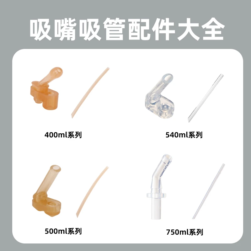 CMSH/草莓生活汪汪队儿童水杯吸嘴吸管官方正品硅胶加厚水杯配件