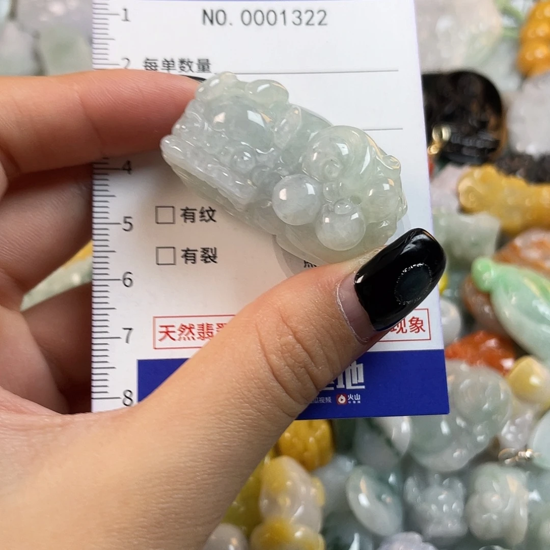 翡翠未镶嵌颈饰1322