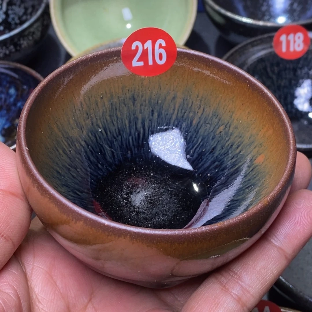 茶盏青御坊龙窑柴烧茶盏