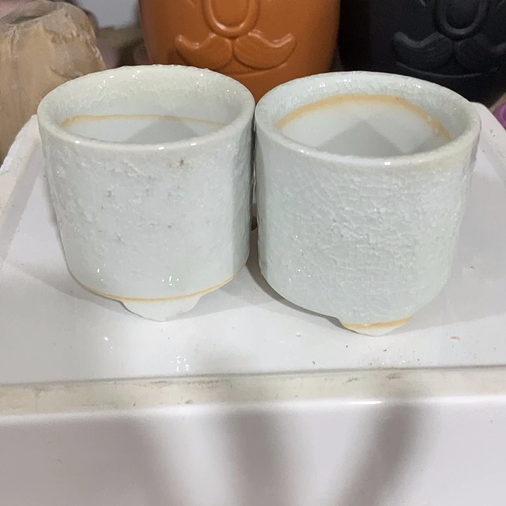 摆件陶盆有孔 微瑕介意勿拍