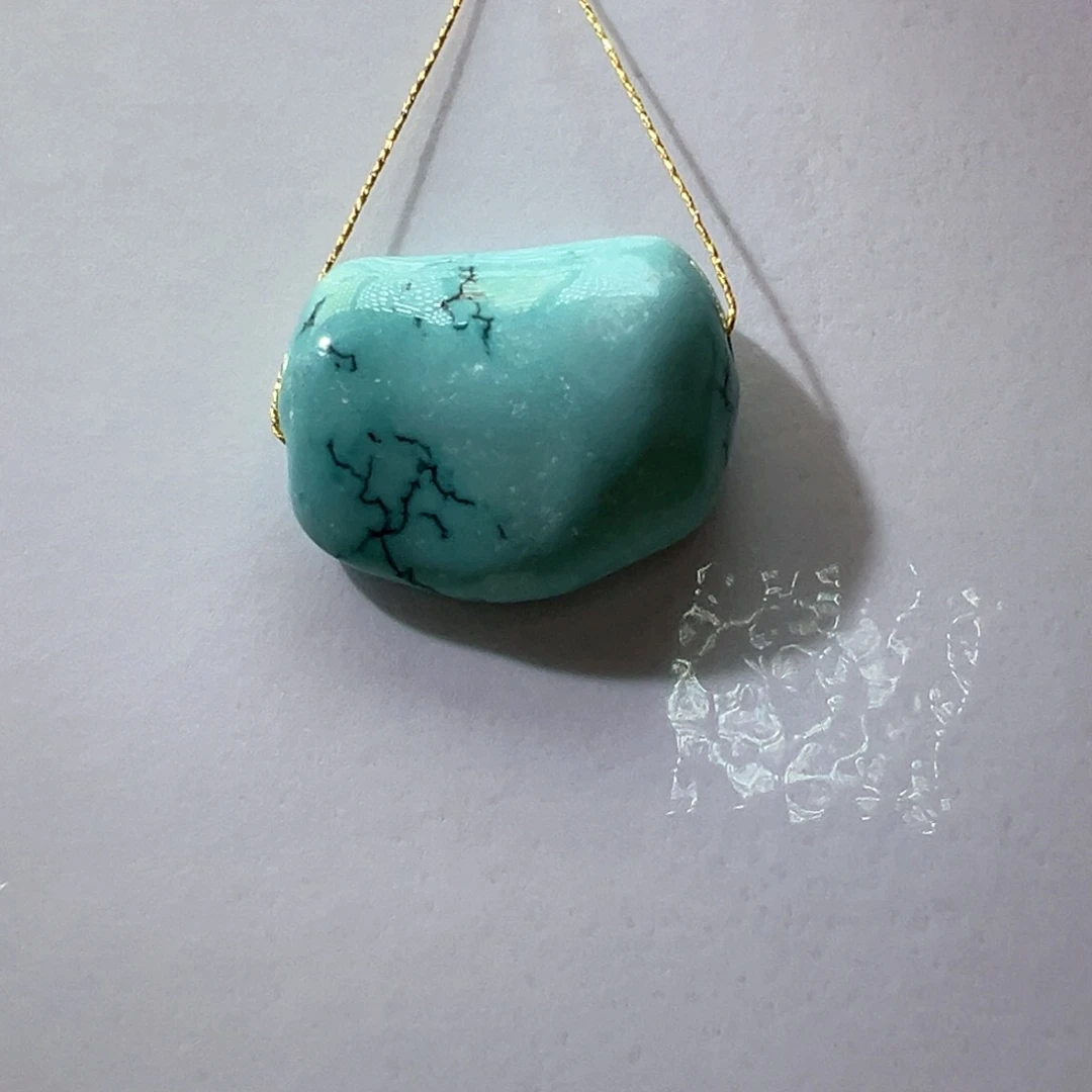 绿松石未镶嵌挂件