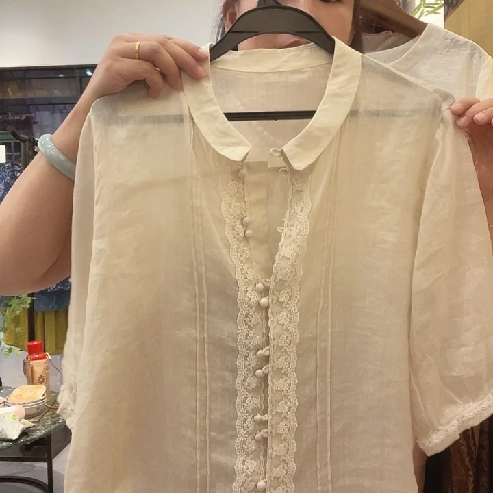 土****上衣苎麻上衣国风