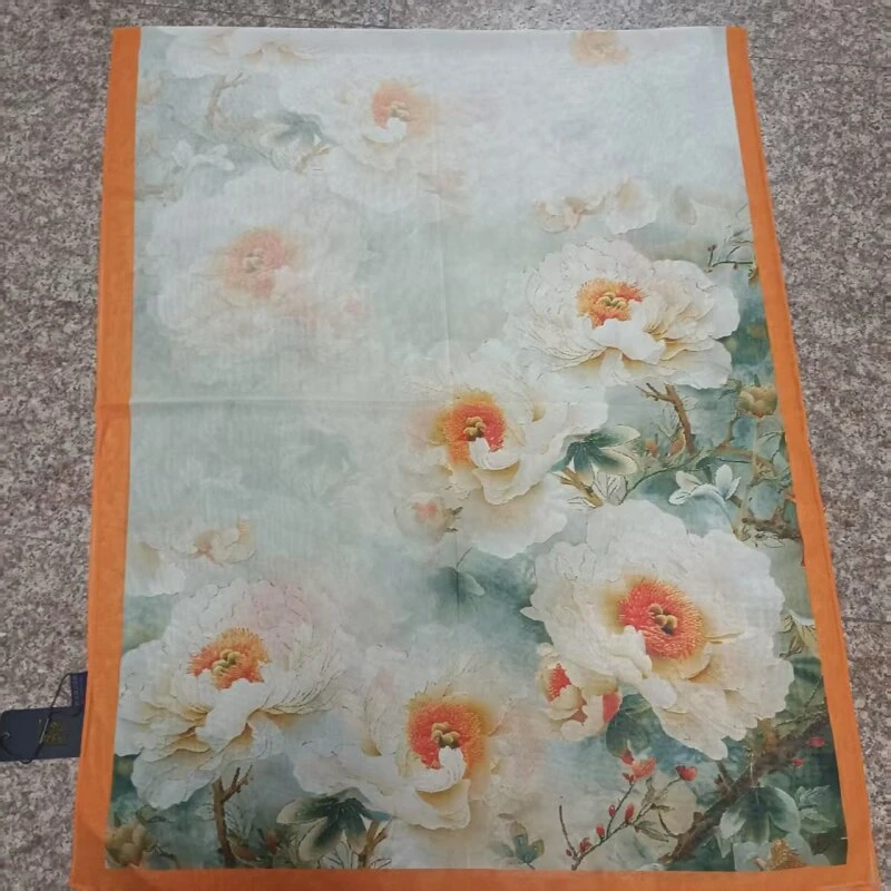 Q24 盛世牡丹   围巾长巾 180*70左右