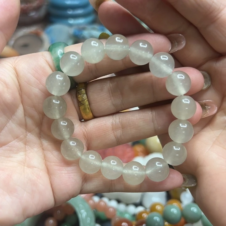 石英质玉（黄龙玉）合金颈饰