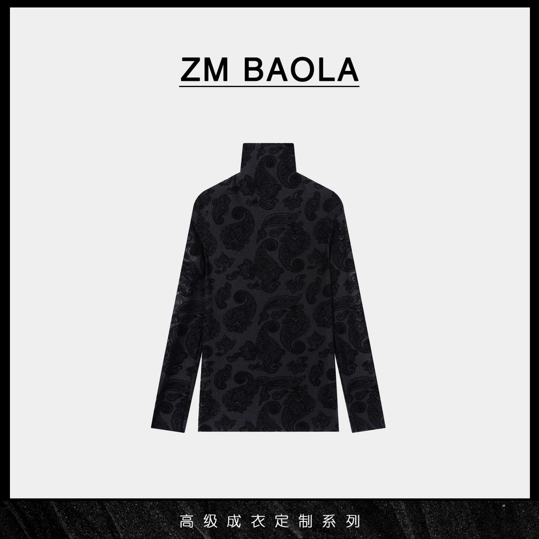 ZM BAOLA【高雅】复古高领雅致感上衣CW839-M2