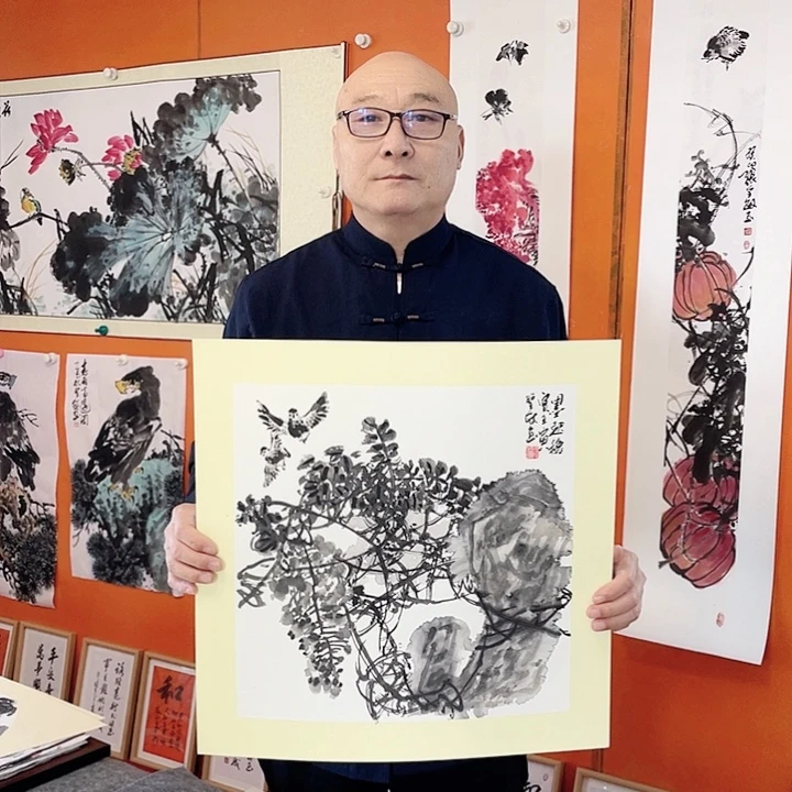 国画张圣敏先生纯手绘作品