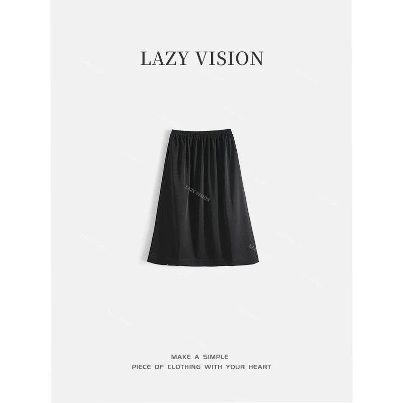LAZYVISION醋酸休闲风半身裙ZMD-26816
