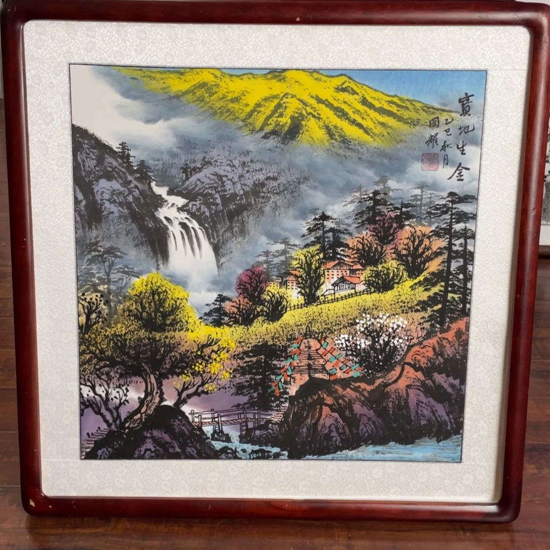 国画带框尺寸63*63厘米