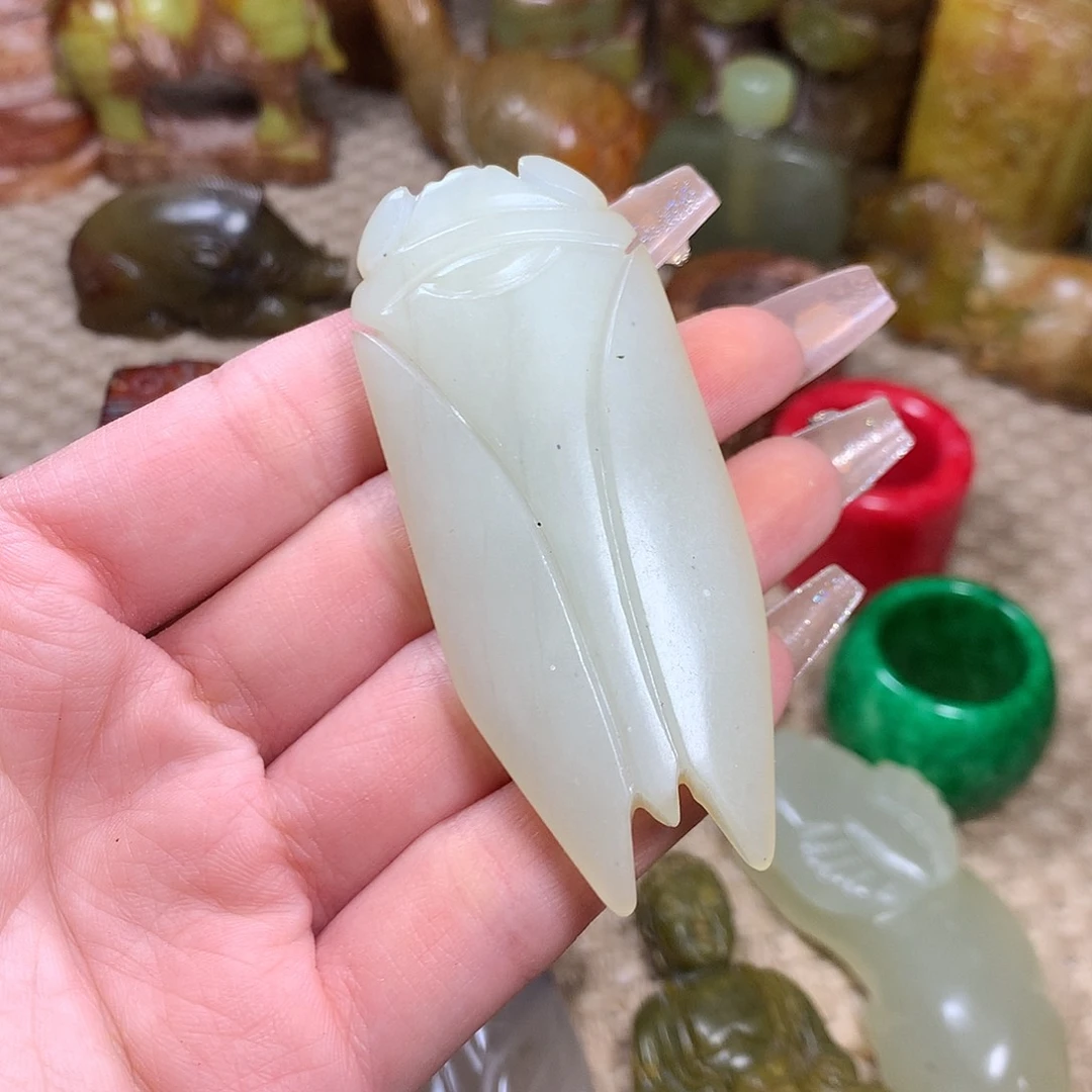 白玉菩提吊坠挂件