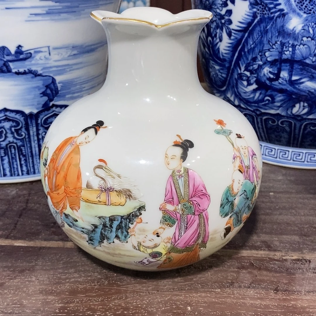 强****陶瓷手工手绘陶瓷摆件工艺品