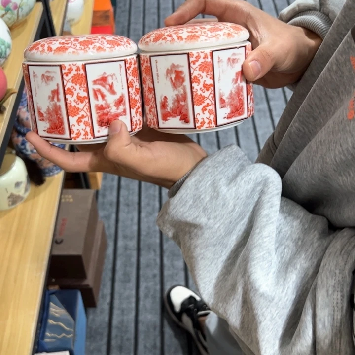 茶叶罐陶瓷家用储物罐轻微瑕疵品介意勿拍