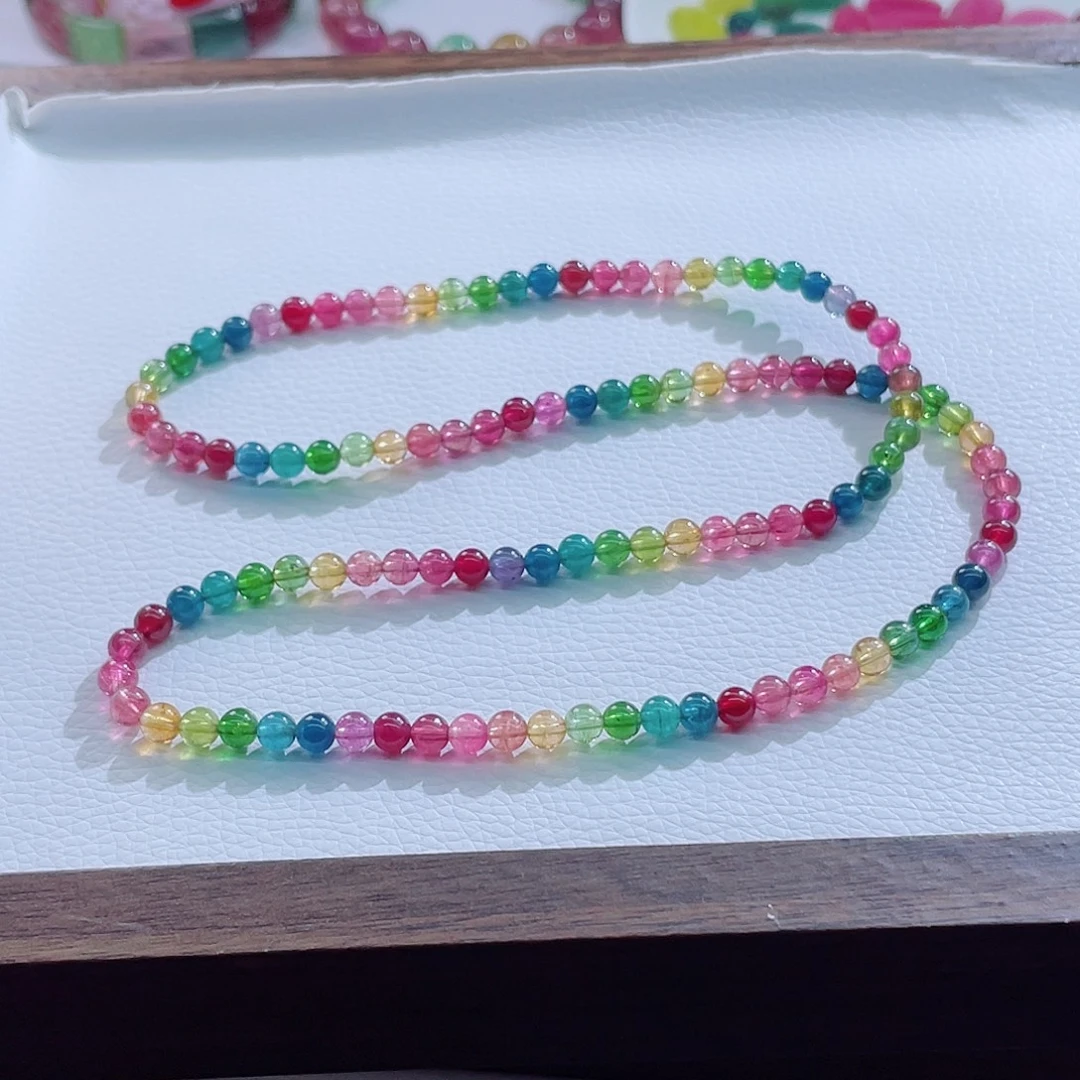 未镶嵌碧玺手链5mm左右